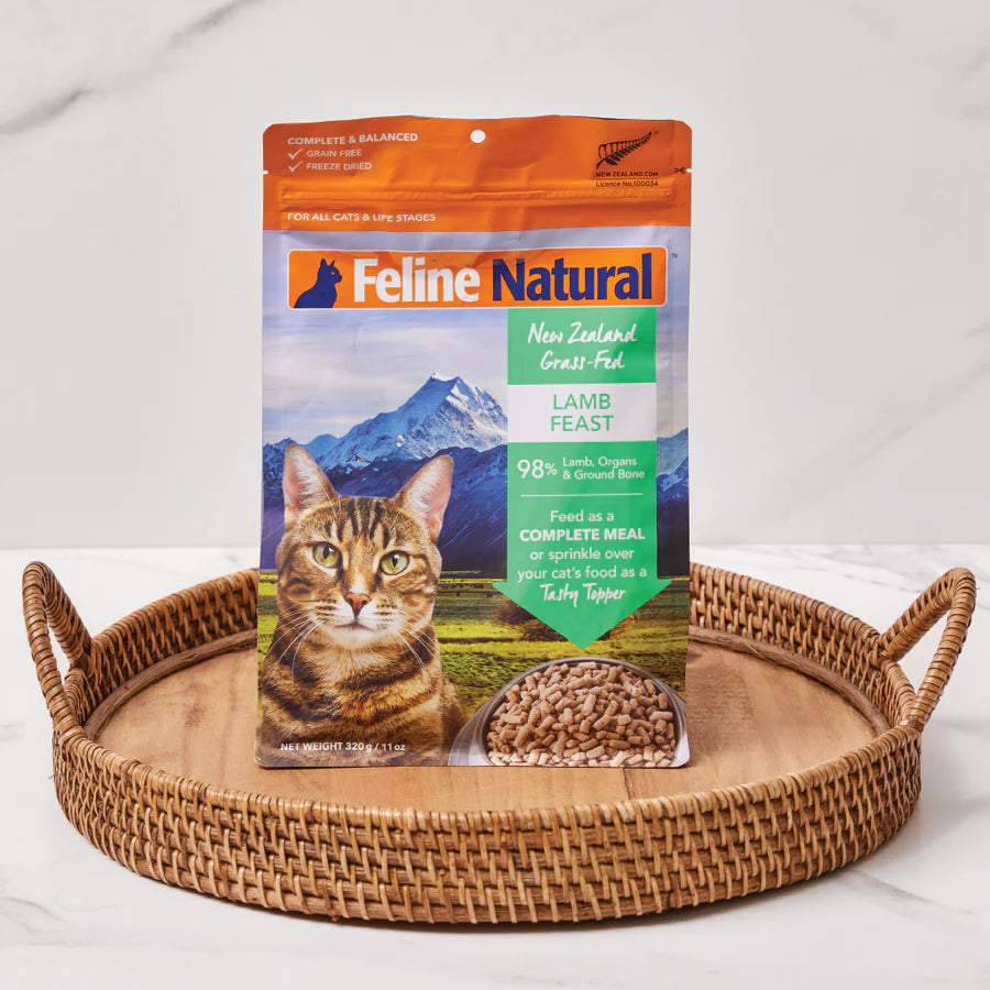 Feline Natural Lamb Feast Freeze Dried Raw Cat Food 320g