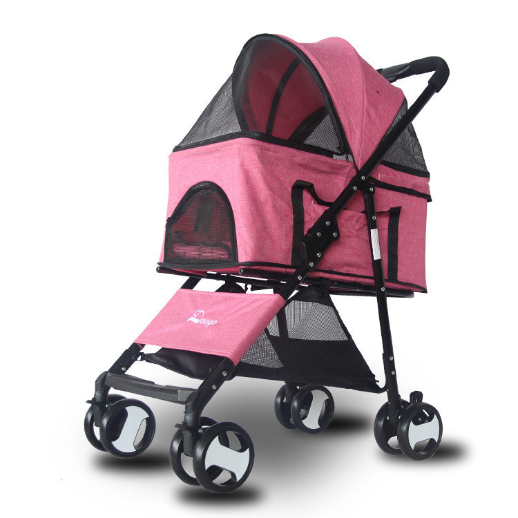 【802】 Detachable Pet Stroller Dog Stroller With Detachable Carrier Foldable Carrier Lightweight Travel