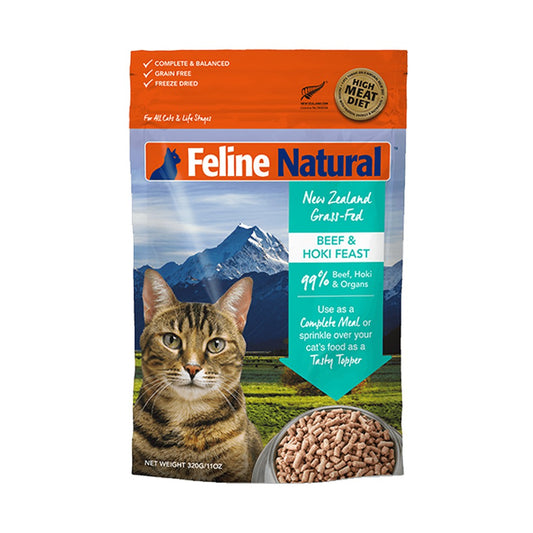 Feline Natural Beef & Hoki Feast Freeze Dried Raw Cat Food 320g