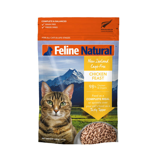 Feline Natural Chicken Feast Freeze Dried Raw Cat Food 320g