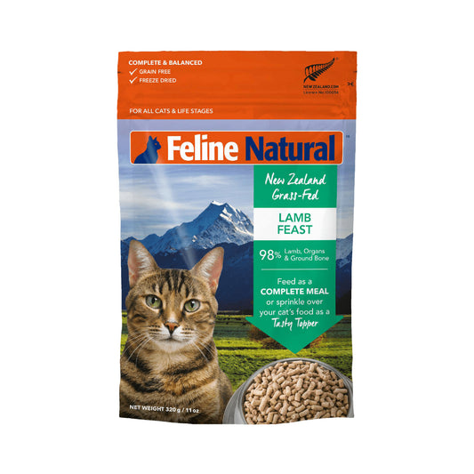 Feline Natural Lamb Feast Freeze Dried Raw Cat Food 320g