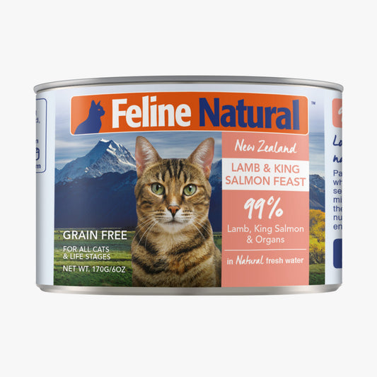 Feline Natural Lamb & King Salmon Feast Canned Cat Food Cat Wet Food 170g