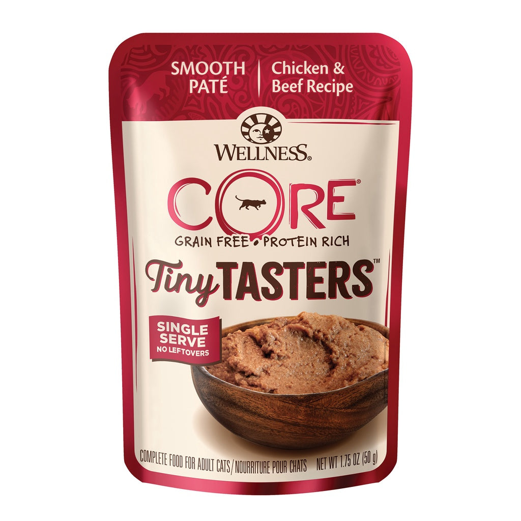 Wellness CORE Tiny Tasters Wet Cat Food 1.75oz Variety Bundle