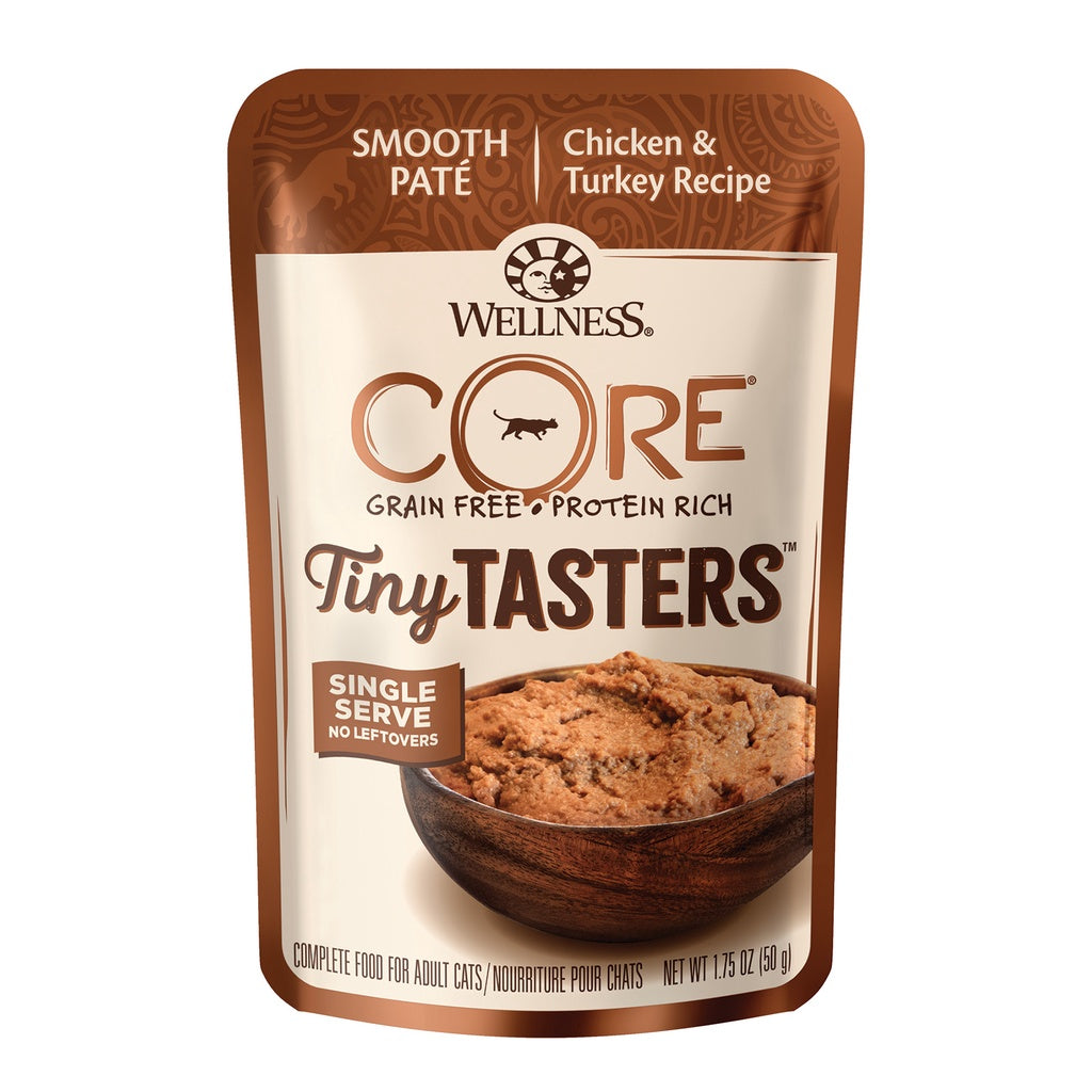 Wellness CORE Tiny Tasters Wet Cat Food 1.75oz Variety Bundle