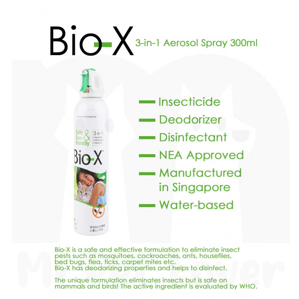 Bio-X 3 in 1 Aerosol Spray 600ml Aerosol Insecticide Spray